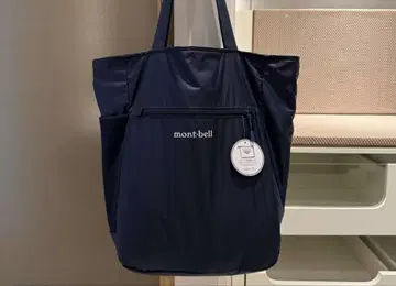 mont-bell 네이비 토트백 포켓 부착