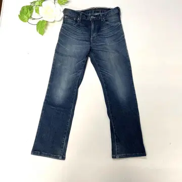 EDWIN 다크 블루 부츠 컷 데님 S 남성용