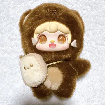 Yooki 요키 곰 봉제 인형 마스코트 짙은 브라운
