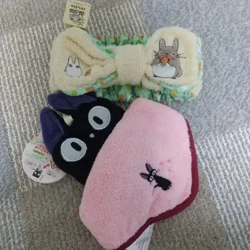 토토로 마녀 배달부 키키 헤어밴드 루프 타월 세트