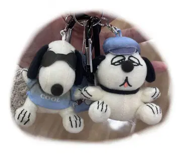 스누피 타운 한정판 카라비너 마스코트 올라프 봉제 인형 그라데이션