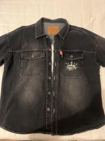 9090 데님 자켓 BLACK 반팔