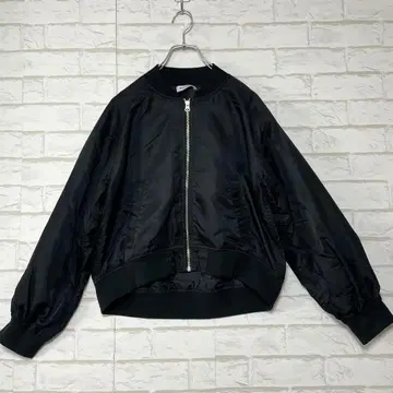 BROWNY 브라우니 봄버 자켓 블루종 MA-1풍 (M) 블랙 기발한