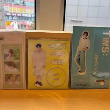 TWS 지훈 처음 뵙겠습니다 팝업 아크릴 스탠드 2개 세트 키링
