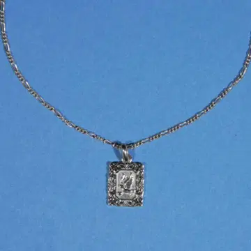 GHOST SQUARE PIGEON 목걸이 실버