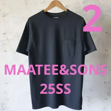MAATEE&SONS 2025 봄/여름 시즌 빈티지 소매 티셔츠