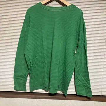 goodon 그린 스트라이프 긴팔 티셔츠 XL