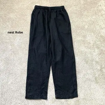 nest robe 네스트로브 린넨 와이드 팬츠 이지 팬츠 블랙