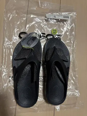 OOFOS 오리지널 샌들 블랙 W9/M7