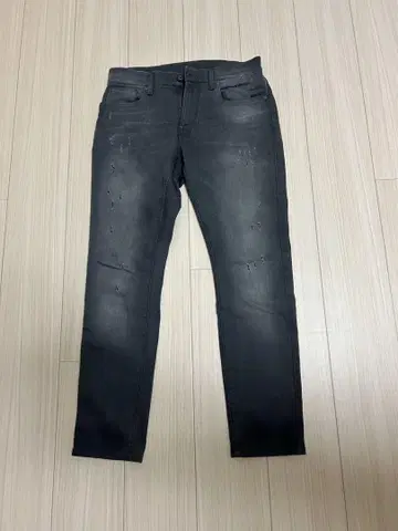 지스타로우 다크 그레이 슬림 핏 데님 팬츠