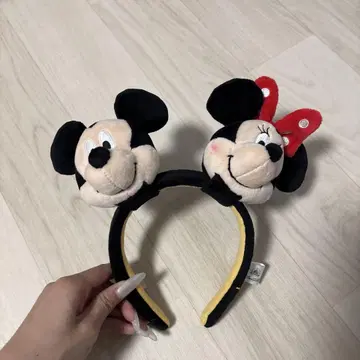 홍콩 디즈니 미키 미니 귀가 달린 머리띠