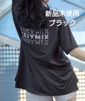 미사용 새상품 젝시믹스 XA5204T 오버핏 반팔 블랙