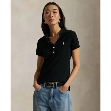 폴로 랄프 로렌 슬림 핏 피케 셔츠
