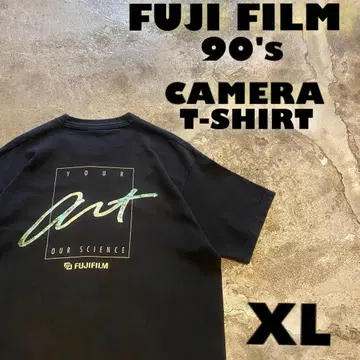 캐나다제 90년대 FUJIFILM 후지필름 카메라 싱글 티셔츠