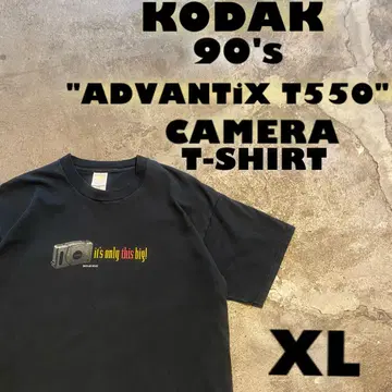 XL 90's 코닥 ADVANTiX 카메라 양면 티셔츠