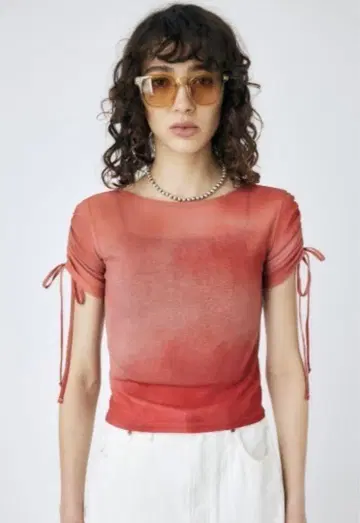 moussy 시스루 티셔츠