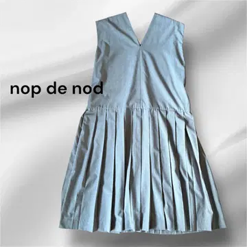 nop de nod 노프두노드 플리츠 스커트 롱 원피스 M