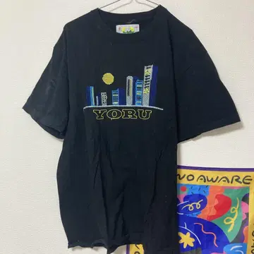 SAU 건강 블랙 티셔츠 XL YORU 자수