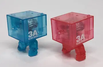 threeA 3AGO 3AGO Clear Square R1 빨간색 파랑