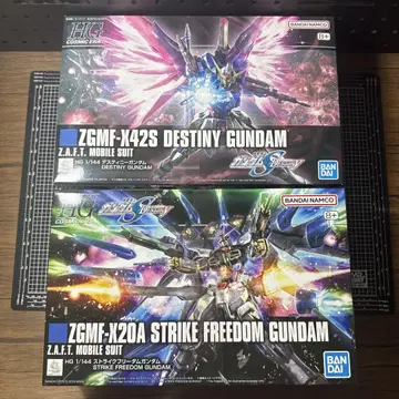 HG 1/144 데스티니 건담 & 스트라이크 프리덤 건담 세트