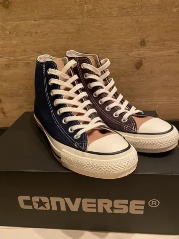 CONVERSE 하이컷 스니커즈 네이비/퍼플