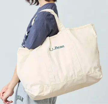 새상품급 L.L.Bean 그로세리 토트 아이보리