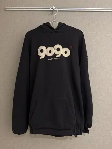 9090 네이비 후드티