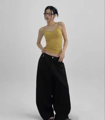 BLACKUP y2k 와이드 팬츠 한국