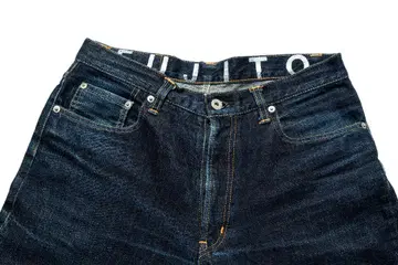 FUJITO 데님 구제 의류 다크 블루 스트레이트