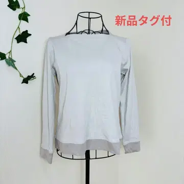 Doclasse 두클라세 택 포함 새상품 밑단 투톤 스퀘어 넥 티셔츠