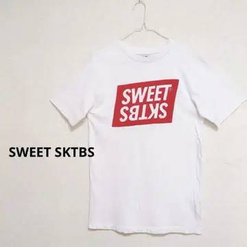 SWEET SKTBS 스위트 스케이트보드 로고 프린트 티셔츠 남성용