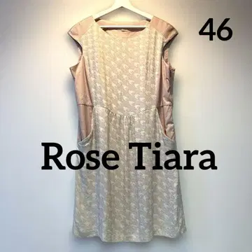 Rose Tiara 로즈 티아라 바이컬러 이소재 원피스 46