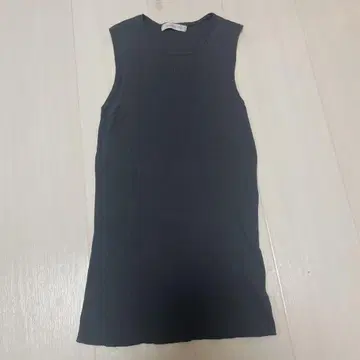 GALERIE VIE 슬리브리스 탑 차콜 그레이
