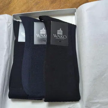 WAKO 블랙 삭스 25cm 3켤레 세트