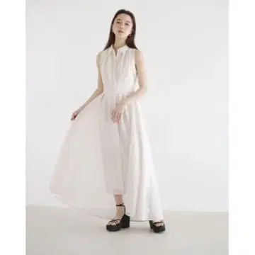 snidel 슬리브리스 피쉬 테일 셔츠 원피스