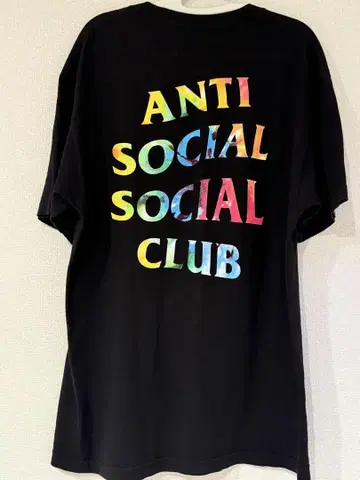ANTI SOCIAL SOCIAL CLUB 타이다이 티셔츠 L 블랙