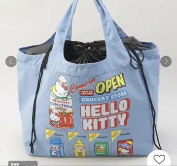 HELLO KITTY 에코백 스카이블루 쇼핑백 키티