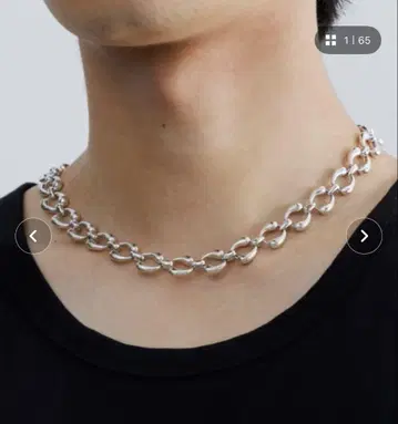 SINSS 실버 숏 목걸이