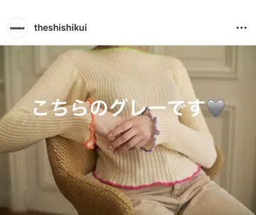 캐시미어 니트 스웨터 그레이 the shishikui 시시쿠이