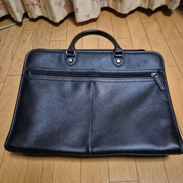 블랙 합성 피혁 비즈니스 백