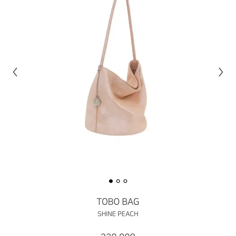 minitmute Tobo Bag Shine Peachショルダーバッグ ▫️tobo bag - shine peach イタリアのカーフスエードにパール
