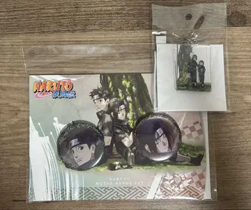 NARUTO 캔뱃지/아크링 키링 세트