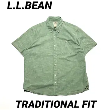 엘엘빈 트래디셔널 핏 셔츠 L 사이즈 그린