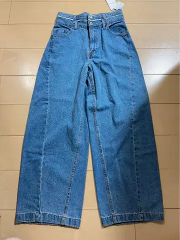 택 포함 새상품 LEPSIM 렙심 허리 절개 데님 팬츠 M