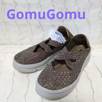 미사용 GOMUGOMU/고무 고무 크로스 벨트 신발 M 사이즈