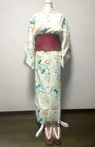 유카타 오비 일본 나막신 세트 미사용 택 없음 [가장 빠른 당일 발송]