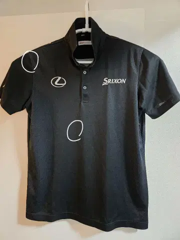 Srixon 블랙 폴로 셔츠 Lexus ANA