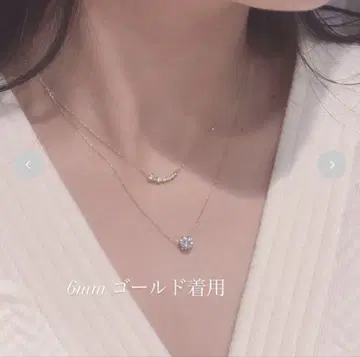 sassy angel 1개 지르코니아 목걸이 [고정 타입] 6mm
