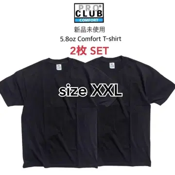 프로 클럽] 미사용 새상품 무지 컴포트 반팔 티셔츠 블랙 2장 2XL