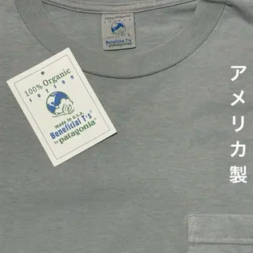 Patagonia 오가닉 코튼 롱 슬리브 T 블루 그레이 M 상당